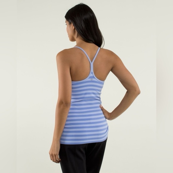 Lululemon | Power Y Tank Luon Apex Stripe Lavender Dusk Size 6 Yoga Gym Workout - Picture 5 of 13